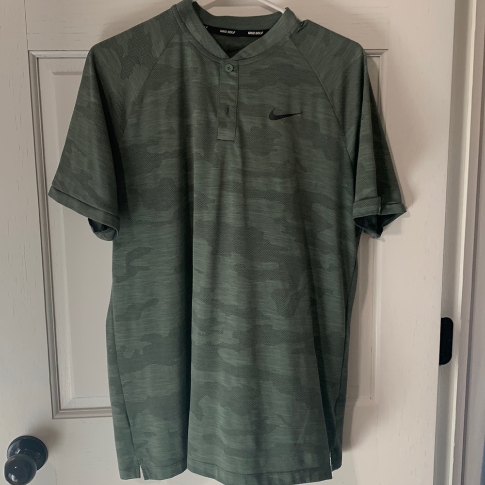 Tiger Woods Nike Camo Blade Golf Polo